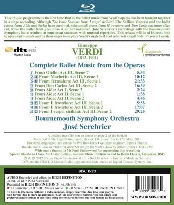Verdi - Complete Ballet Music From the Operas (2012) (Blu-ray Audio)