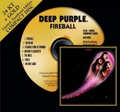 Deep Purple - Fireball (1971) - 24 KT Gold Numbered Limited Edition