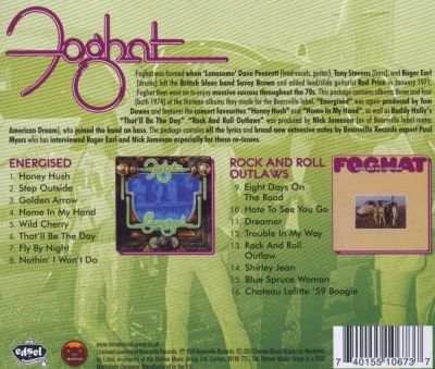 Foghat - Energised / Rock & Roll Outlaws (2012) - Original recording remastered