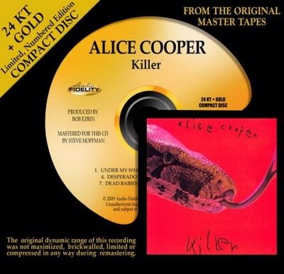 Alice Cooper - Killer (1971) - 24 KT Gold Numbered Limited Edition
