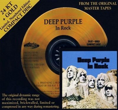 Deep Purple - In Rock (1970) - 24 KT Gold Numbered Limited Edition