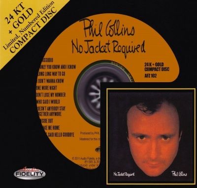 Phil Collins - No Jacket Required (1985) - 24 KT Gold Numbered Limited Edition